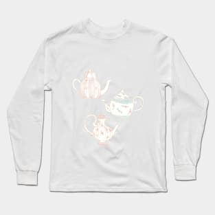 Vintage Teapots Long Sleeve T-Shirt